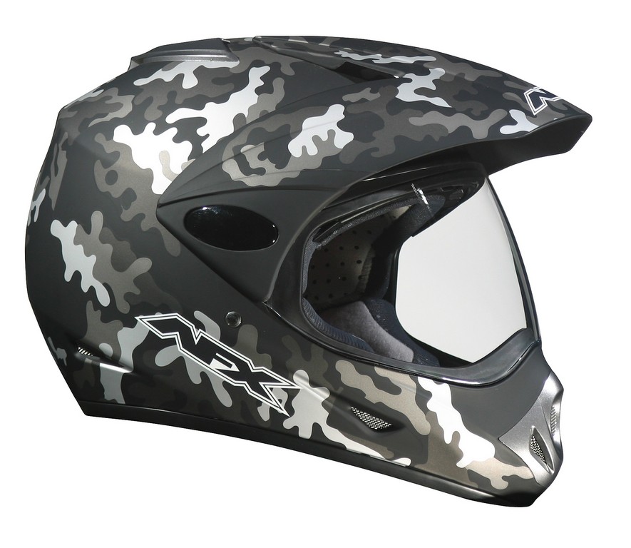Camo AFX FX-37DS helmet.