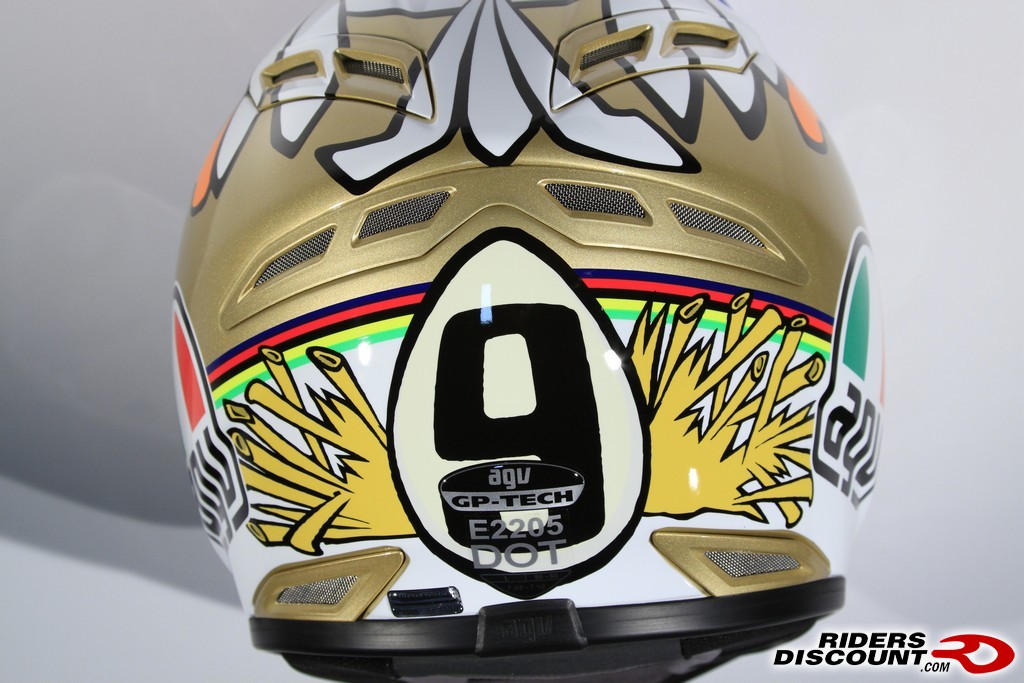 valentino rossi chicken helmet