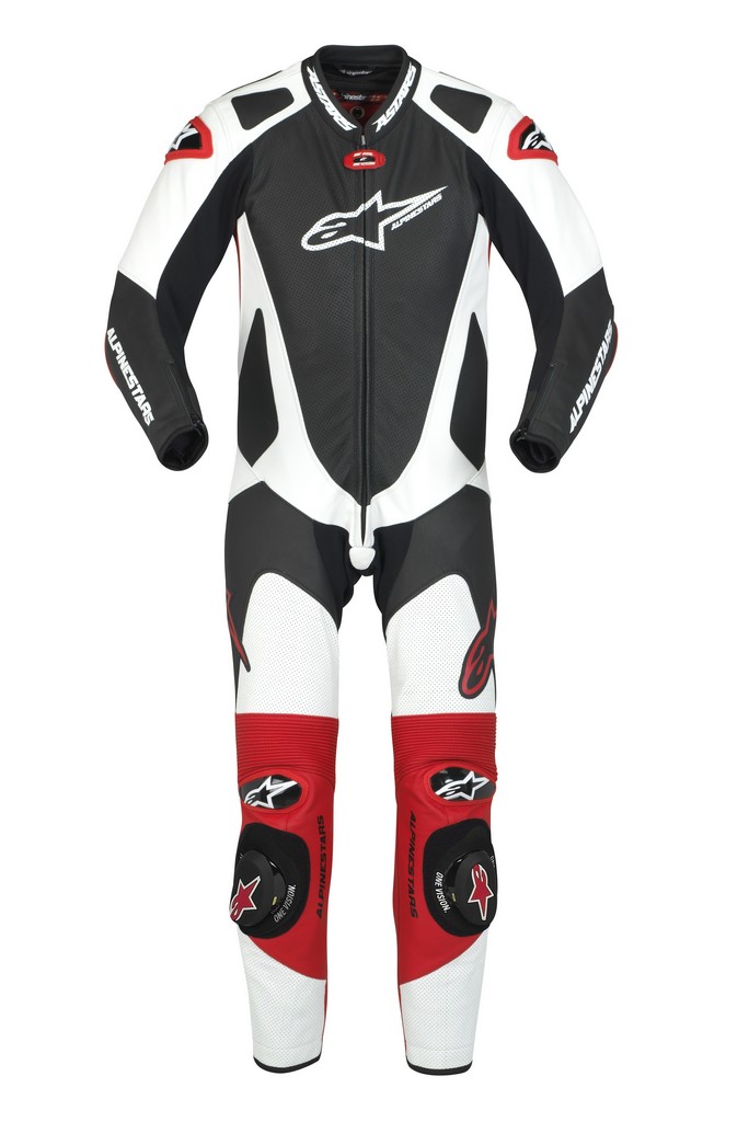 Black/White/Red,Size 54 Alpinestars Gp Pro Leather Suit 1 Piece 